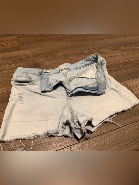 Universal Thread Pants - 2 pairs: Light Blue and Dark Blue Distressed Denim Women's Shorts
